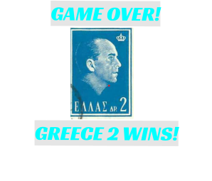 GAME OVER! GREECE 2 WINS!