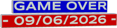 GAME OVER  - 09/06/2026 -