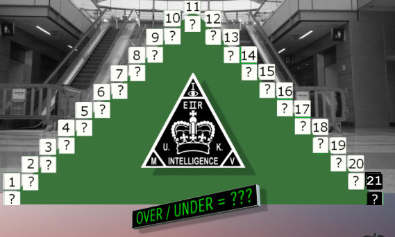 21 21  OVER / UNDER = ???.